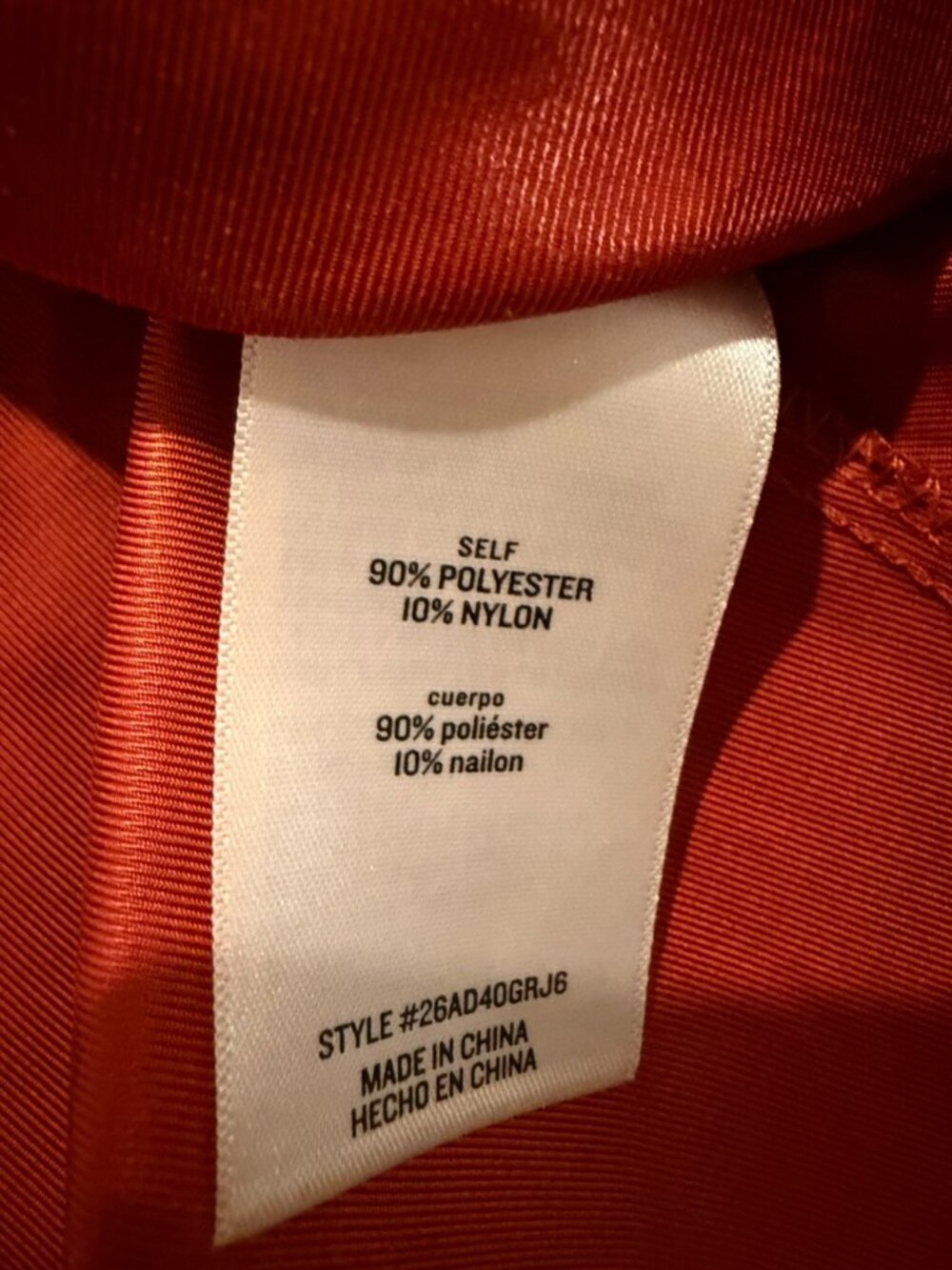 Francesca's Collection Orange Rust Dress Large - Picture 4 of 4